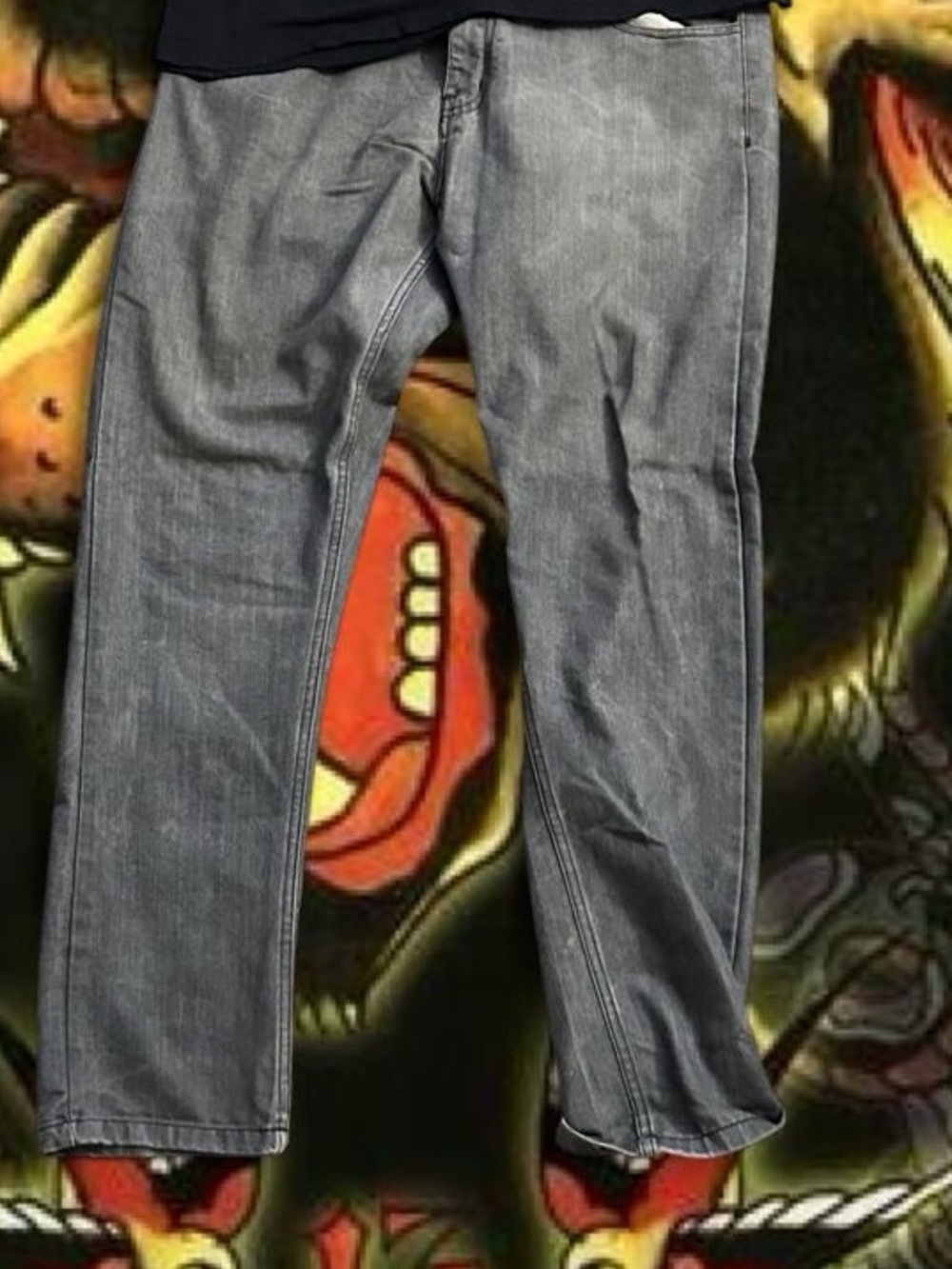 Men's Straight Jeans - Gray